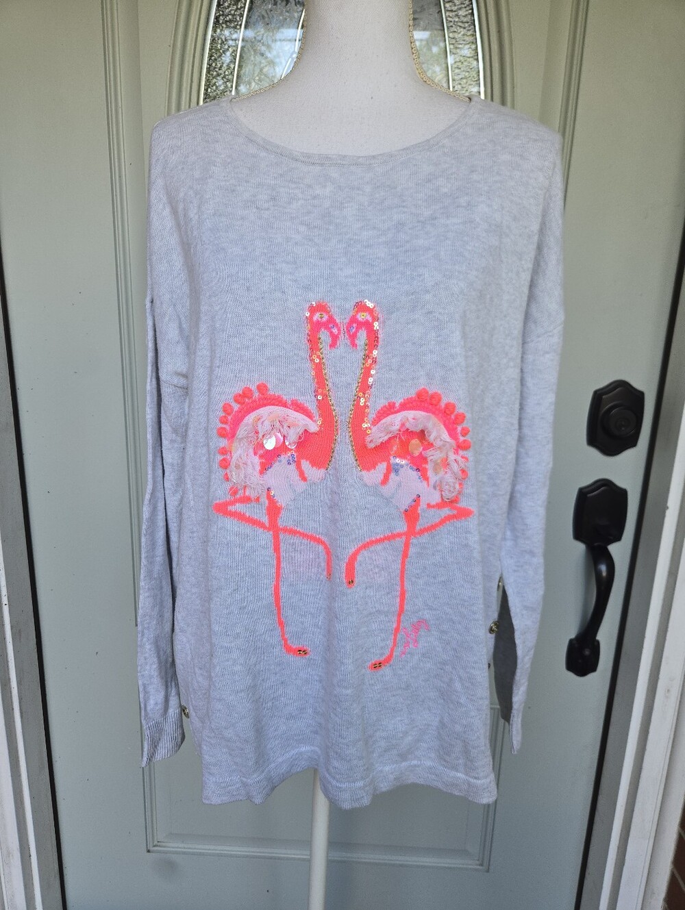 Lilly Pulitzer Caralynn Flamingo Sweater